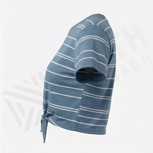 เสื้อครอปท็อปผู้หญิงผ้าฝ้ายสีสันตามสั่งสำหรับฤดูร้อน สไตล์ไม่ซ้ำใคร ลำลอง แขนสั้น เสื้อผ้าแฟชั่นพื้นฐาน - Product Image 3