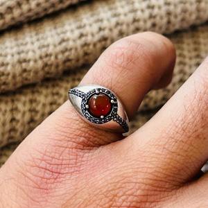 Trendy wholesale Fashion Carnelian Brass <b>Ring</b> Solitaire <b>Ring</b> Silver Plated Vintage Tribal <b>Ring</b> <b>Statement</b> Handmade Bulk <b>Ring</b> - Product Image 6