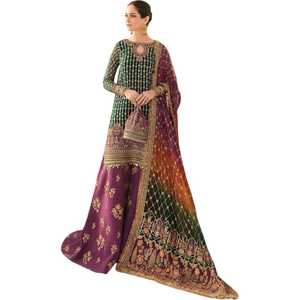 Robes de soirée de créateur, mode pakistanaise, costumes brodés, robes de soirée, mesures personnalisées, designs de couleurs - Product Image 1