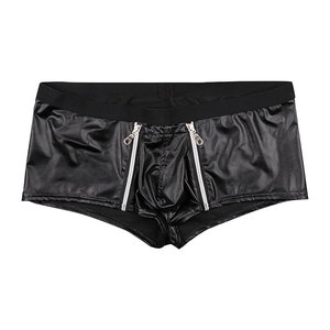 Sous-vêtements en cuir véritable haut de gamme, slips en cuir de mouton souple, culottes en cuir premium, lingerie noire sexy pour hommes - Product Image 1