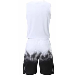 Uniforme de basket-ball unisexe pour adultes de haute qualité, personnalisé, respirant, en polyester, ensemble sublimé OEM, prix de gros, uniforme d'équipe - Product Image 3