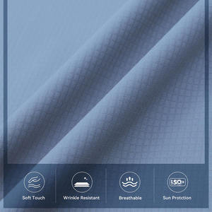 เสื้อตกปลาผู้ชายแบบใหม่ล่าสุด ผ้าโพลีเอสเตอร์ผสมสแปนเด็กซ์ ระบายอากาศได้ดี แขนยาว พิมพ์โลโก้ได้ตามต้องการ - Product Image 4