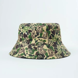 Sombrero de Pescador Reversible Unisex Personalizado, 100% Algodón, con Estampado, para Actividades al Aire Libre, Sombreros de Camuflaje Bordados, Calidad Premium - Product Image 3