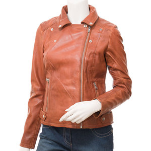 <b>Women</b> Real <b>Leather</b> Moto Biker <b>Jacket</b> <b>Vintage</b> Motorcycle Style Manufacturer <b>Women</b> Genuine Lambskin <b>Leather</b> <b>Jacket</b> Custom Logo - Product Image 1