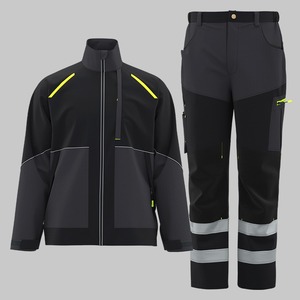 Vêtements de travail industriels à haute visibilité sur mesure, fabricant d'uniformes de sécurité pour ouvriers d'usine, exportateurs, polyester respirant - Product Image 1