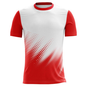 Men's Orange <b>Geometric</b> Print Short Sleeve T-<b>Shirt</b> O-Neck Regular Fit Sporty Knitted Polyester Quick Dry Top - Product Image 4