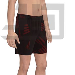 Shorts de performance imprimés pour hommes, respirants, écologiques, en polyester/coton, tissu anti-humidité, course à pied, cyclisme, fitness, sport - Product Image 5