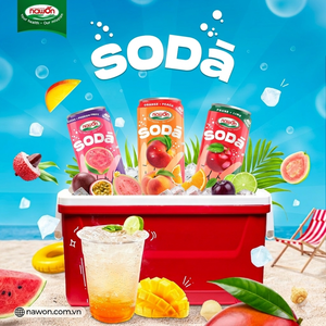 Wholesale Low-Fat Carbonated <b>Drinks</b> Soda Water 330ml Canned Fruity Sparkling Water Nawon <b>Soft</b> <b>Drinks</b> Factory in Vietnam - Product Image 6