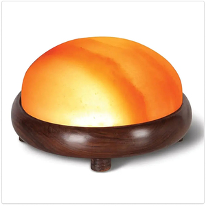 Lampe de thérapie pour les pieds en sel de cristal naturel, dôme de sel de l'Himalaya, masseur chauffant détoxifiant pour la relaxation musculaire et l'amélioration de la circulation - Product Image 2