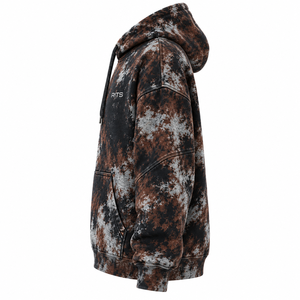 Sweat-shirt à capuche oversize pour femme RITS, imprimé camouflage, en coton tricoté, avec poche avant, style automne, prix de gros avantageux - Product Image 2