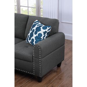 Divano Alger 98 con Chaise Longue e Pouf, Orientamento a Sinistra, per Arredamento Soggiorno - Product Image 6