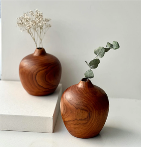 Wood Flower Vases Ornaments Decorations Wholesale Vase Home Decoration Solid Wood Arrange Flowers Vase - Product Image 6