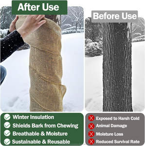 40 x 38 feet Burlap Fabric Roll Multipurpose Burlap Tree Wrap Natural Jute Garden Fabric for Outdoor Plant Cover Weed Barrier - Product Image 5