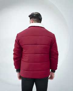 2026 New Arrival Winter Men's Canvas Puffer <b>Jacket</b> <b>Thin</b> Patchwork Polyester Fiber Filled <b>Waterproof</b> Breathable Long Sleeve - Product Image 6