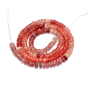 AAA+ Andesine 5mm-6mm Smooth Rondelle Beads Natural Rare Andesine Semi Precious Gemstone Loose Beads for Jewelry Making Supplies - Product Image 1