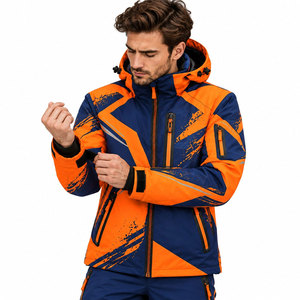 Vestes de sport personnalisées par le fabricant, couleur contrastée, imperméables, coupe-vent, pour le ski en montagne, vêtements d'extérieur pour l'automne et l'hiver - Product Image 5