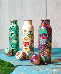 High Quality Wholesale <b>Luxury</b> 100% Pure Classic Eco-Friendly Large Capacity Home Use Printed Drinking <b>Water</b> Copper <b>Hot</b> Cold - Product Image 2