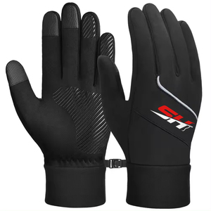 Gants de course thermiques à haute visibilité avec bande réfléchissante, équipement de sport respirant pour le froid - Product Image 4