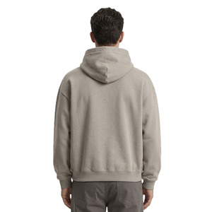 เสื้อฮู้ดฟลีซหนานุ่มสำหรับผู้ชาย ทรงโอเวอร์ไซส์ สไตล์สตรีทแวร์  รับผลิตตามแบบ พร้อมสกรีนโลโก้ ขายส่ง OEM MOQ ต่ำ - Product Image 3