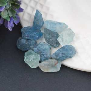 Natural <b>Raw</b> Blue Aquamarine Healing Stone Rough Gemstone For Jewelry Making Loose <b>Crystal</b> High Quality - Product Image 4