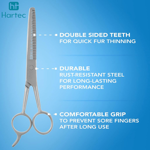 Tijeras Profesionales de Doble Cara para Adelgazar el Cabello, de Acero Inoxidable, para Barbería y Salón de Belleza, Tijeras de Texturización para Peluquería - Product Image 4