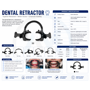 Écarteur buccal pour photographie dentaire Al Mida Healthcare, ouvre-bouche en plastique de taille personnalisée, forme en C, certifié CE, garantie à vie - Product Image 6