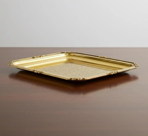 Plateau de service carré en laiton avec couvercle, fait main, durable, design moderne, décoration intérieure élégante, gravure personnalisée, logo personnalisé, mariage, Diwali - Product Image 4