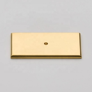 Poignée de porte rectangulaire en laiton élégante, design minimaliste, quincaillerie de meuble durable pour cuisine, maison, bureau, commode - Product Image 1