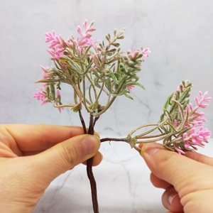 Miniature Plastic Artificial Pink Lavender Plant-For Wreaths Dollhouse Decor or Tabletop - Product Image 6