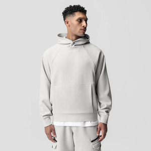 Sweat à capuche côtelé pour bébés garçons, à manches longues, avec capuche, en tissu suédé, personnalisable, de haute qualité, fournisseur OEM - Product Image 3