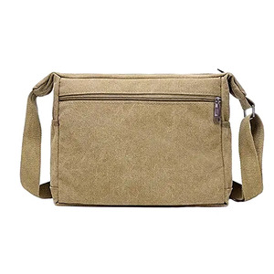 Canvas Sling Bag Vintage Casual Messenger Crossbody <b>Backpack</b> Durable Waterproof Multi Pocket Zipper Shoulder Travel Work Unisex - Product Image 2