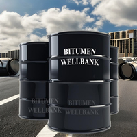 Bitume 40/50, 60/70, 85/100 Bitume naturel Asphalte routier 60/70 Dmm 1.01 - 1.06 Singapour WELLBANK 180kg /baril 45-52