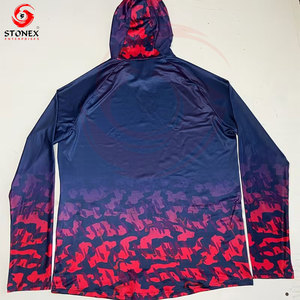 เสื้อฮู้ดดี้ตกปลา UPF 50+ สำหรับผู้ชาย แขนยาว ป้องกันแสงแดด ระบายความชื้น รับสกรีนโลโก้ - Product Image 5