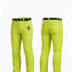 Jeans d'été pour hommes de haute qualité, 100% coton, légers, respirants, coupe droite mi-haute, denim délavé, personnalisés RIVIAN - Product Image 6