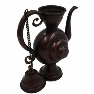 Vintage Brass <b>Kettle</b> <b>Tea</b> Pot Surahi Samovar Traditional Peetal Chai <b>Kettle</b> Water Pot for Pooja Temple Decor Home Decoration - Product Image 3