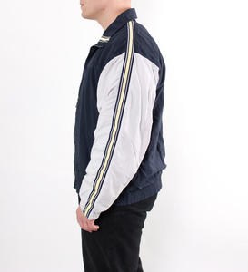 Vêtement de sport en nylon réfléchissant personnalisé avec fermeture éclair, coupe-vent, pour l'automne, style streetwear, veste zippée - Product Image 3