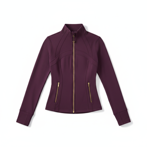 Slim Fit Yoga Stretchy Workout Running Cropped Yoga <b>Jacket</b> for <b>Women</b> Slim Fit and Stretchy Design for Gym and Running top - Product Image 2