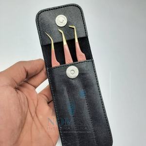 Pince à cils haute demande pour l'extension des cils soulevant la pointe lisse de précision durable antistatique en acier inoxydable - Product Image 4