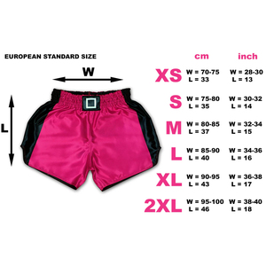Shorts de MMA et Muay Thai unisexe rose et noir taille haute extensibles avec logo avant, service OEM, pour arts martiaux mixtes – Grande Vente - Product Image 6