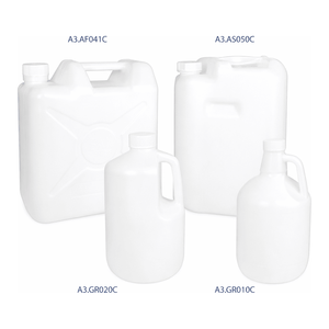Bouteilles de stockage de produits chimiques en PEHD de grand volume avec bouchon à vis pour usage en laboratoire - Product Image 1