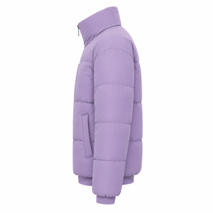 Veste matelassée pour homme à marque privée, broderie personnalisée, manteau d'hiver rembourré, col montant, fermeture éclair intégrale, fabricant de vêtements en gros OEM - Product Image 2
