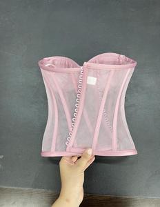 Vintage Women's Overbust Corset Tops Sexy Shapewear Breathable Eco-Friendly Leather for Plus Sizes <b>Tummy</b> <b>Control</b> Medium <b>Control</b> - Product Image 4