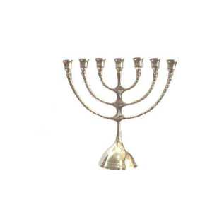 Porte-bougie de luxe en laiton à 7 bras, fait main, motif floral audacieux, impression en relief |   Église décorative pour mariage |   Fournisseur direct d'usine - Product Image 1