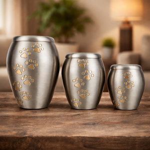 ชุดโกศเผาศพคุณภาพส่งออก รุ่นทันสมัย จำนวน 3 ชิ้น |   โกศทองเหลืองทรงกระบอกทำมือ ขนาด 10 นิ้ว 8 นิ้ว 6 นิ้ว - Product Image 3