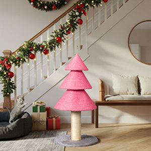 Griffoir pour chat en forme de sapin de Noël de 31,5 pouces, grand griffoir d'intérieur pour chats, tour à griffer avec sisal pour arbres et griffoirs pour chats - Product Image 5