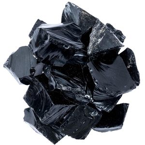 ALIZA AGATE EXPORTS Pierre brute d'obsidienne noire naturelle, spécimen de cristal brut pour collection de cristaux, décoration intérieure, décoration de mariage - Product Image 1