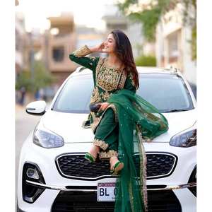 Designer Party Wear Haut et bas avec Dupatta Taille XL - Product Image 4