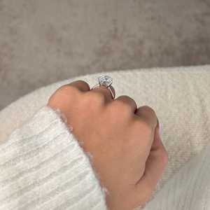5 Carat Cut Lab Grown Diamond Gold <b>Ring</b> for Women | IGI Certified Luxury <b>Solitaire</b> Engagement <b>Ring</b> | Elegant Bridal Wedding - Product Image 6