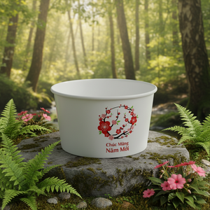 ชามกระดาษคราฟท์รักษ์โลกพร้อมฝาปิด ขนาด 750 มล./1 ลิตร/64 ออนซ์/170 ออนซ์ สำหรับใส่ไก่ทอด คุกกี้ และอาหารแบบนำกลับบ้าน - Product Image 6