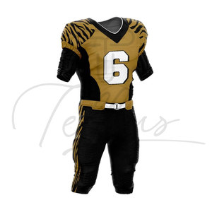 Ensemble Maillot et Pantalon de Football Américain Personnalisé Vert et Noir Sublimé, Anti-Transpiration, Coupe Ajustée, pour Hommes Adultes, Toutes Saisons - Product Image 4